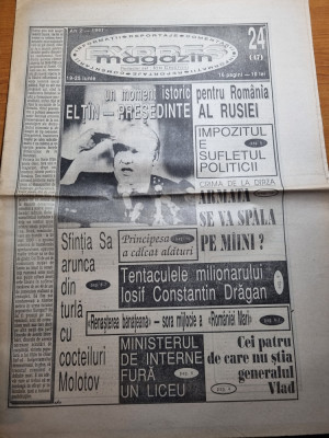 expres magazin 19-25 iunie 1991-restaurantul capsa,boris eltin presedinte rusia foto
