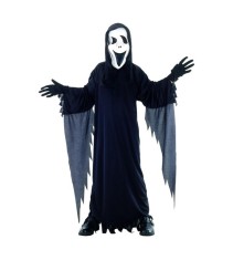 Costum carnaval Fantomă Scream pentru copii,marime 130 - 140 cm