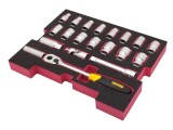 Set chei tubulare 6-puncte 1/2 Stanley FATMAX, 20 piese