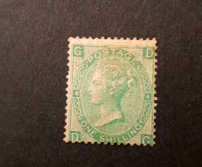 154-GB-ANGLIA-1865-Timbru Mi 27 nestampilat,verde cu sarniera, =1400 euro foto