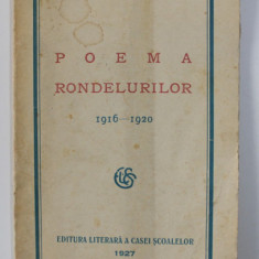 POEMA RONDELURILOR 1916-1920 de ALEXANDRU MACEDONSKI 1927