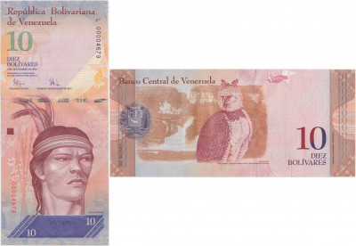 2009 (3 IX), 10 Bol&amp;iacute;vares (P-90b) - Venezuela - stare UNC foto