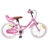 vidaXL Bicicletă pentru Copii 18 Inci pentru 5-7 ani Roz deschis 42009422