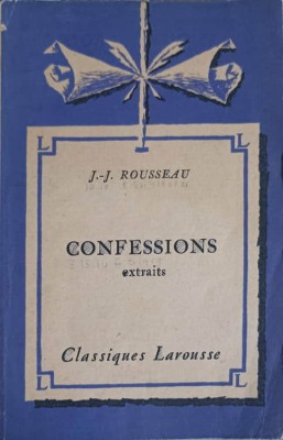 CONFESSIONS, EXTRAITS-JEAN JACQUES ROUSSEAU-256678 foto