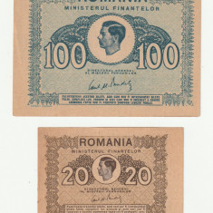 Romania, Set 100 lei 1945 _aUNC_UNC + 20 lei 1945_aUNC_UNC *cod 3