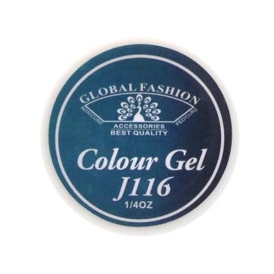 Gel color unghii, vopsea de arta, seria Distinguished Green, Global Fashion, 5gr, J116 foto