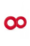 Set 2 Inele de Penis pentru Erectie Stay Hard Donut, TPE, Rosu