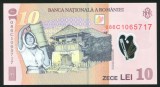 q709 BANCNOTA 10 LEI 2008 PRIMUL AN DE EMISIUNE POLIMER DIN FISIC UNC NECIRCULATA seria 086C1065717