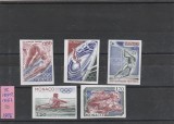 Monaco 1976 - Sport, Jocurile Olimpice Montreal, serie 5 valori,nedantelate,MNH, Yt.1057-1061