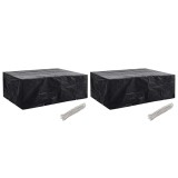 Huse mobilier gradina, 2 buc., 8 ocheti, 242 x 162 x 100 cm