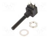 Potenţiometru axial 500k&Omega; 200mW THT 6mm plastic mono cărbune PIHER
