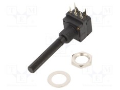 Potenţiometru axial 500k&Omega; 200mW THT 6mm plastic mono cărbune PIHER