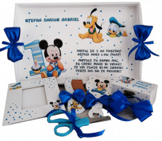 Set Mot Baby Minnie, 7 piese, personalizat cu nume si data foto