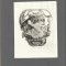 PM468N Ex-libris Bruno Fischer de Franz Von Bayros, heliogravură, cca 1910