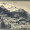 AD 28 C. P. VECHE - WENGEN - BREITHORN-ELVETIA-CIRCULATA 1922-SCRISA IN FRANCEZA