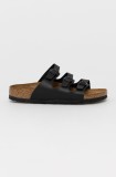 Birkenstock papuci Florida SFB femei, culoarea negru, 53013