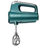Mixer Russell Hobbs Swirl Turquoise 25891-56, 350 W, Palete Helix, Carcasa depozitare, Turcoaz