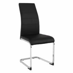 Scaun dining negru crom Vatena 42x56x99 cm