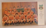 Steaua Bucuresti echipa de fotbal anii 1975-1976, carte postala rara