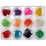 Cumpara ieftin Kit nail art - frunze uscate, 12 buc, INGINAILS