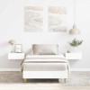 VidaXL Cadru de pat fără saltea, alb, 100x200 cm, lemn prelucrat