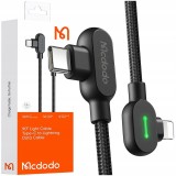 Mcdodo 90&deg; Unghi Cablu Usb-C Fulger Reversibil Pentru Iphone 13 14 Condus 1M