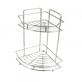 Coltar baie 2 polite din Inox Zilan ZLN7945