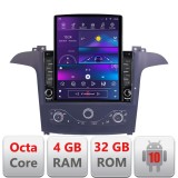 Navigatie Ford S-max 2006-2014 dedicata Ouad core 4+32 ecran vertical 9.7" DSP 360 FHD AHD Android radio gps internet KIT-smax-navi+EDT-E709