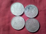 4 Monede 200 lei 1942 Mihai I , 4x6g argint 835 , cal. AUNC