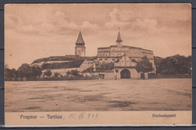 BRASOV PREJMER BISERICA FORTIFICATA CIRCULATA 1923 foto