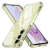 Husa Samsung Galaxy A35 5G Techsuit Shockproof Clear Silicone MagSafe, transparenta