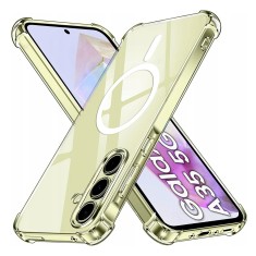 Husa Samsung Galaxy A35 5G Techsuit Shockproof Clear Silicone MagSafe, transparenta foto