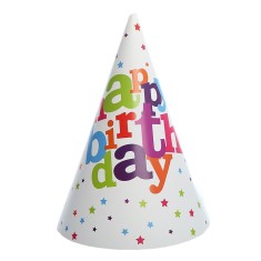 Set 6 Coifuri pentru Petrecere, Cyrax, Colectia Happy Birthday, Multicolor foto