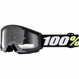 Ochelari copii ATV/cross 100% Strata Mini Grom Black, sticla clara Cod Produs: MX_NEW 26012467PE