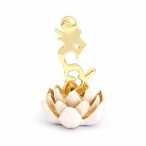 Cumpara ieftin Amuleta cu Silaba HUM Albastra pe Floare Lotus