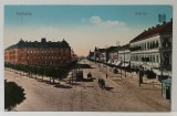 VEDERE DIN TIMISOARA , PIATA KUTTL , CARTE POSTALA ILUSTRATA , 1915