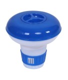 Dozator pentru tablete clor, polipropilena, 20 g, alb albastru