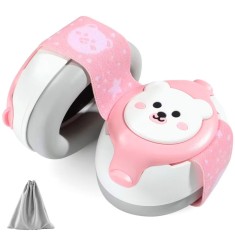 Casti antifonice pentru copii si bebelusi 3-36 luni WePro Store, protectie auditiva in medii zgomotoase, sistem de prindere sigur pentru fontanela, be