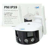 Camera supraveghere video PNI IP590 Wireless cu IP Dual lens 2 x 2MP 180 grade Slot card micro SD