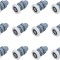 Set 12 x Rola cabina de dus, Otel inoxidabil/ABS, Alb/Albastru