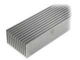 Radiator extrudat cu aripioare naturală FISCHER ELEKTRONIK, 1000mm x 100mm