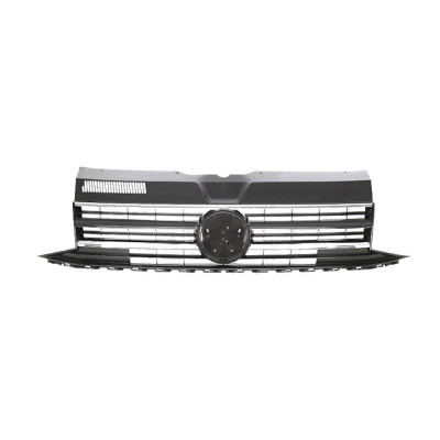 Grila radiator, masca fata Vw Transporter/Multivan (T6), 04.2015-, parte montare centrala, cu ornament cromat, 2 piese, 95N105-1, Aftermarket foto