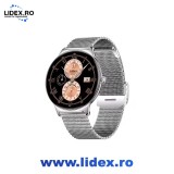 Smartwatch Femei DG89, Fitness Elegant, Apeluri Bluetooth 5.3, Microfon HD, AMOLED 1.43", Notificari, Monitorizare Somn, Rezistent la Apa, 2 Bratari A