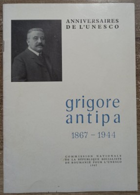 Grigore Antipa - Mihai C. Bacescu// limba franceza, 1967 foto
