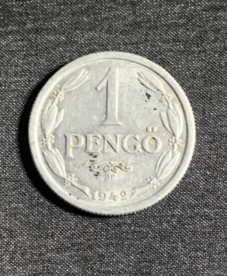 Moneda 1 Pengo 1942 Ungaria foto