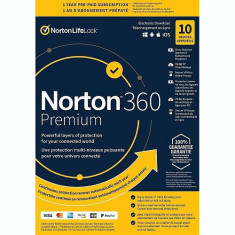 Licenta 2024 pentru Norton 360 Premium - 1-AN / 10-Dispozitive - USA/CANada