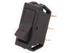 Comutator Basculant ON-OFF 20A/12VDC cu LED Negru