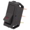 Comutator Basculant ON-OFF 20A/12VDC cu LED Negru