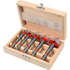 YATO Set 5 freze pentru lemn cu tija 8-10 mm, diametru 15-35 mm