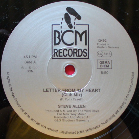 Steve Allen - Letter From My Heart (Vinyl)